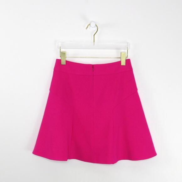 Express Hot Pink Skirt A-Line Flared Skirt Size 2 Small Barbiecore Twee - Picture 5 of 9